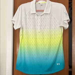 Under Armour Women's Tri-Color Gradient Button Down Shirt